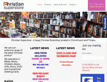 Tablet Screenshot of christiansuperstore.co.nz